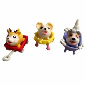 Set of Chubby Puppies w Sunflower Deer, Shadow Aussie Shepard & Churro Chihuahua